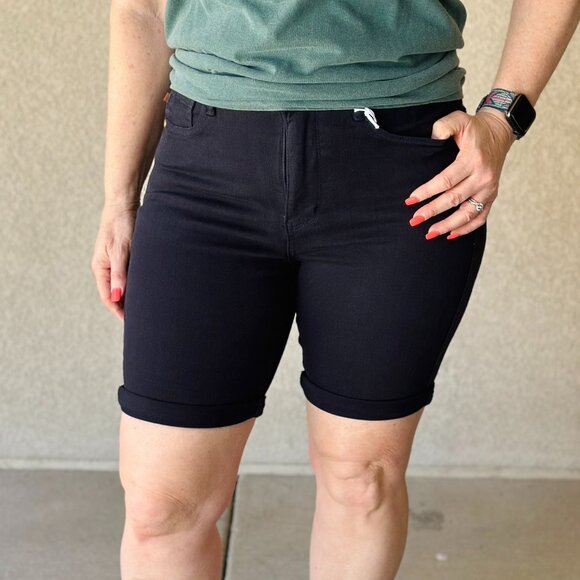 Erika Tummy Control Shorts by Judy Blue - Picture 1 of 6